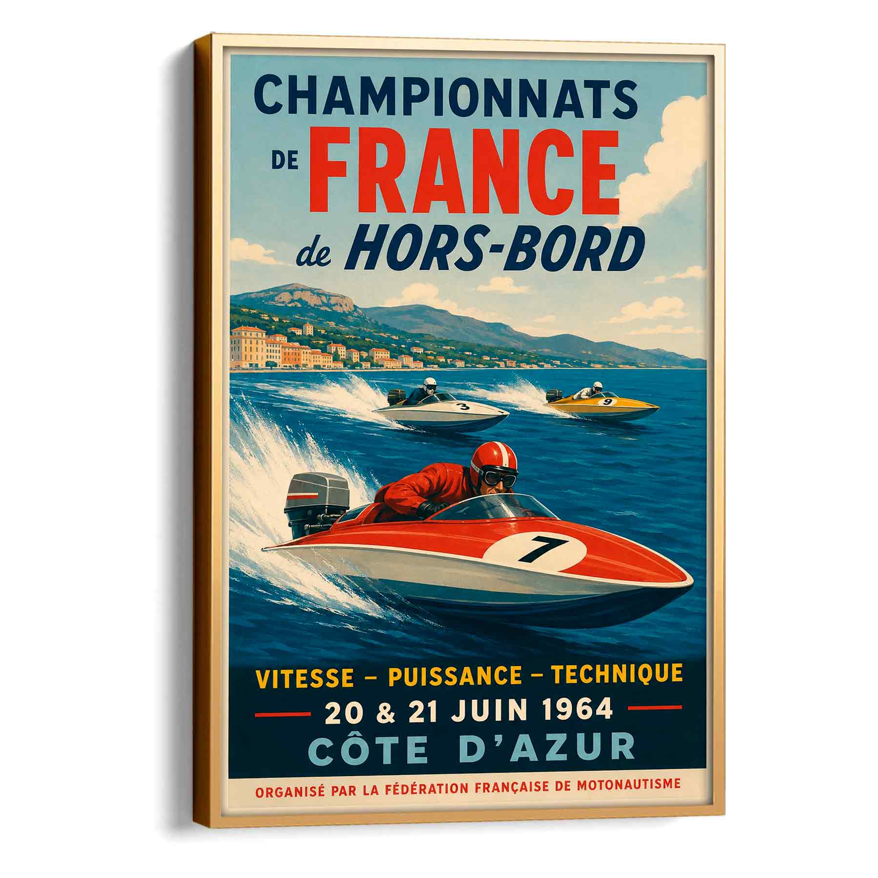 Juliste veneet Championnats Hors Bord 2 LÖ 50x75aa