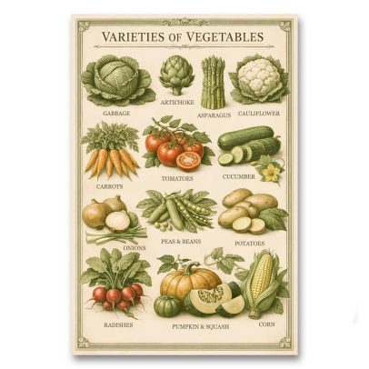 Juliste Varieties of Vegetables
