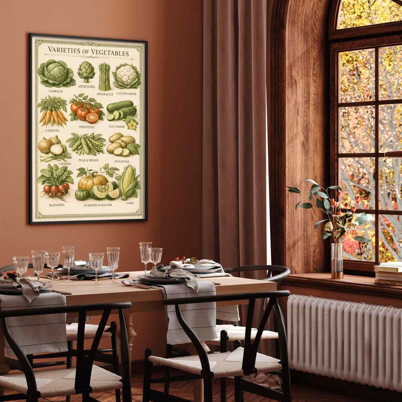 Juliste vihannekset v2 LÖ 40×60 50×75-3aaa