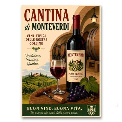 Juliste Cantina di Monteverdi