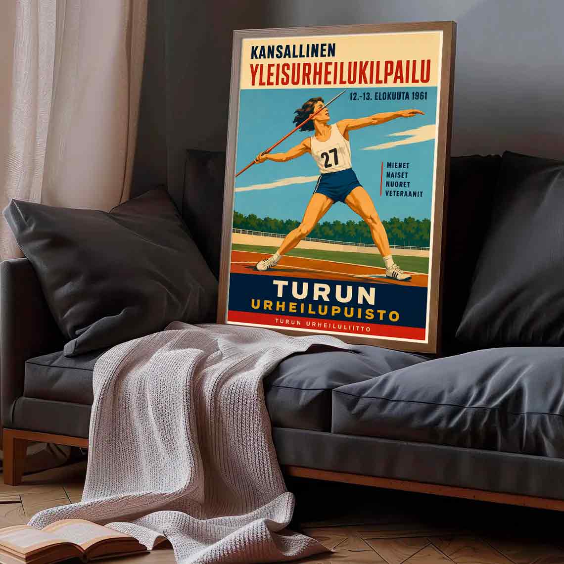 Juliste yleisurheilu Turku 1 LÖ 40×55 50x70aaa