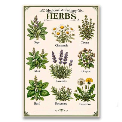 Juliste Medicinal &amp; Culinary Herbs