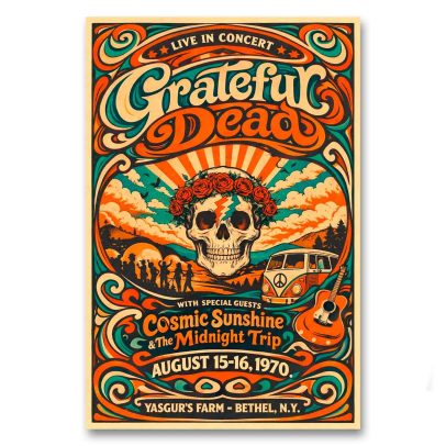 Juliste Grateful Dead - Live in Concert