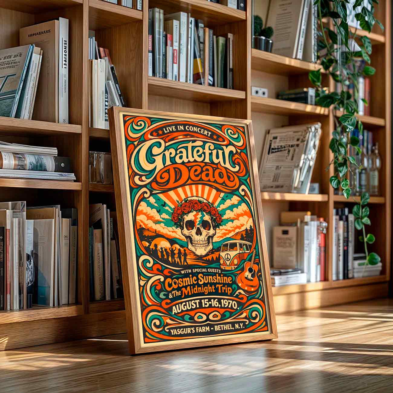 Juliste Grateful Dead konsertti LÖ 50×75 70×105-2aaa