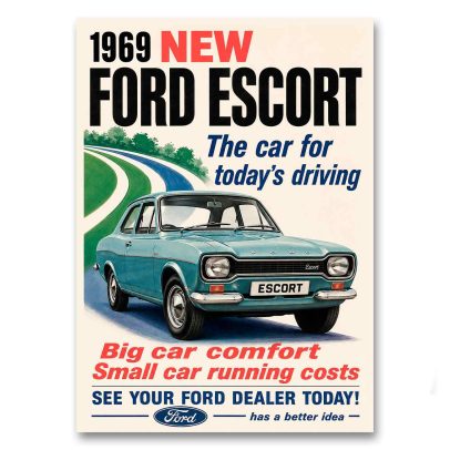 Juliste Ford Escort - The car for today´s driving