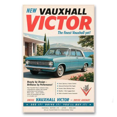 Juliste Vauxhall Victor - The finest Vauxhall yet