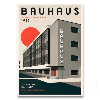 Juliste Bauhaus Weimar Deutschland 1919