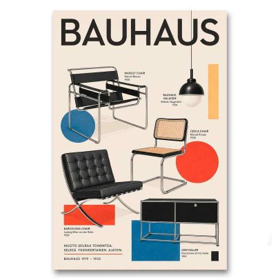 Juliste Bauhaus - Muoto seuraa toimintoa