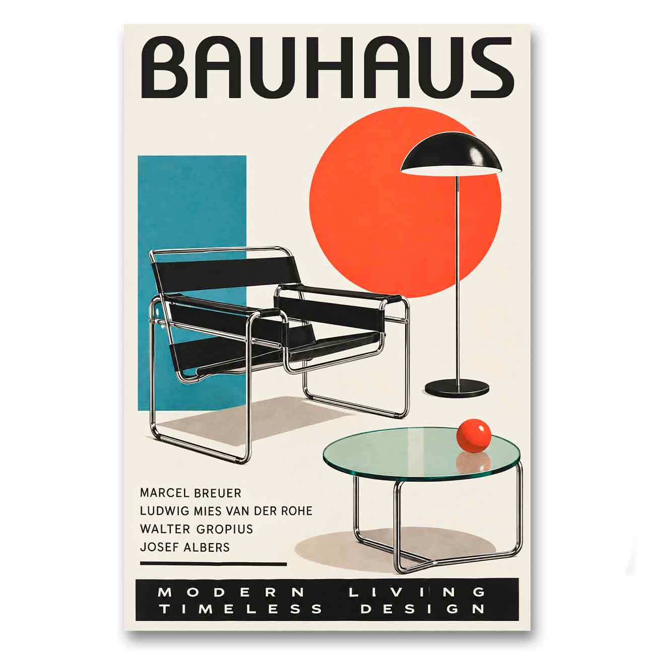 Juliste Bauhaus – Modern Living, Timeless Design