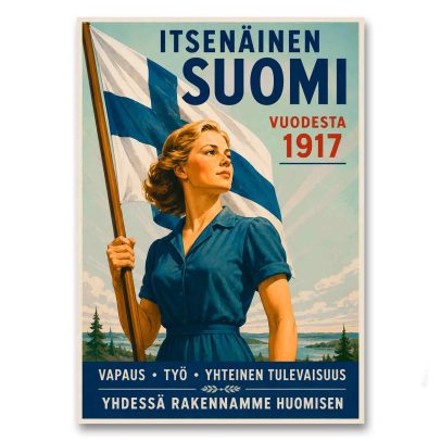 Juliste Itsenäinen Suomi vuodesta 1917