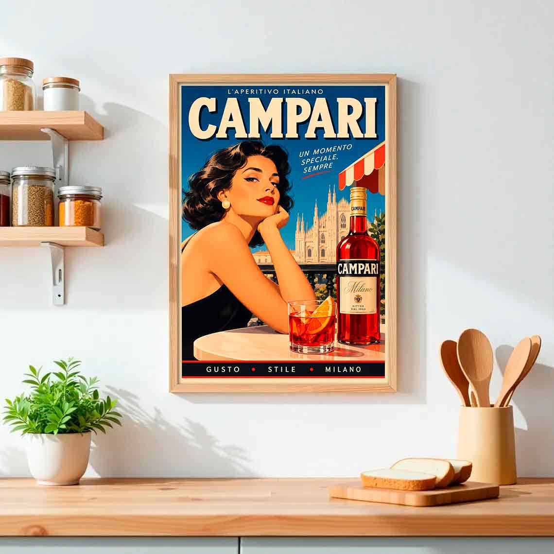Juliste juomat campari LÖ 40×60 50×75-3aa