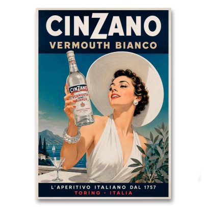 Juliste Cinzano Vermouth Bianco