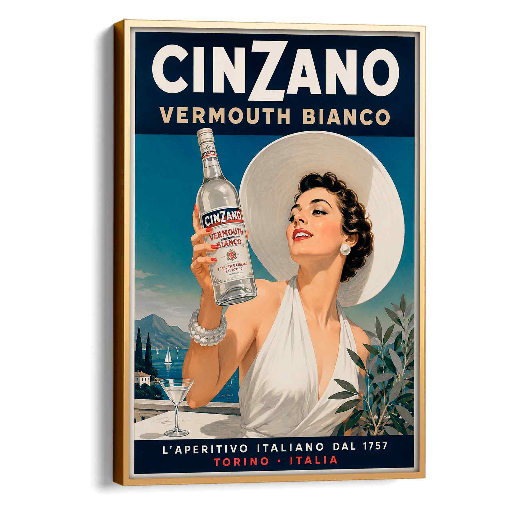Juliste juomat cinzano LÖ 40×55 50×70-1aa