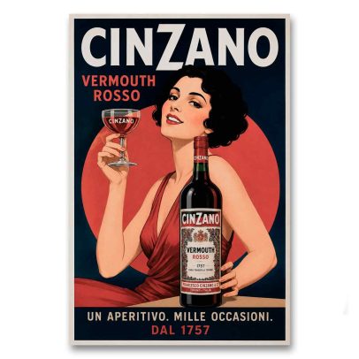 Juliste Cinzano Vermouth Rosso