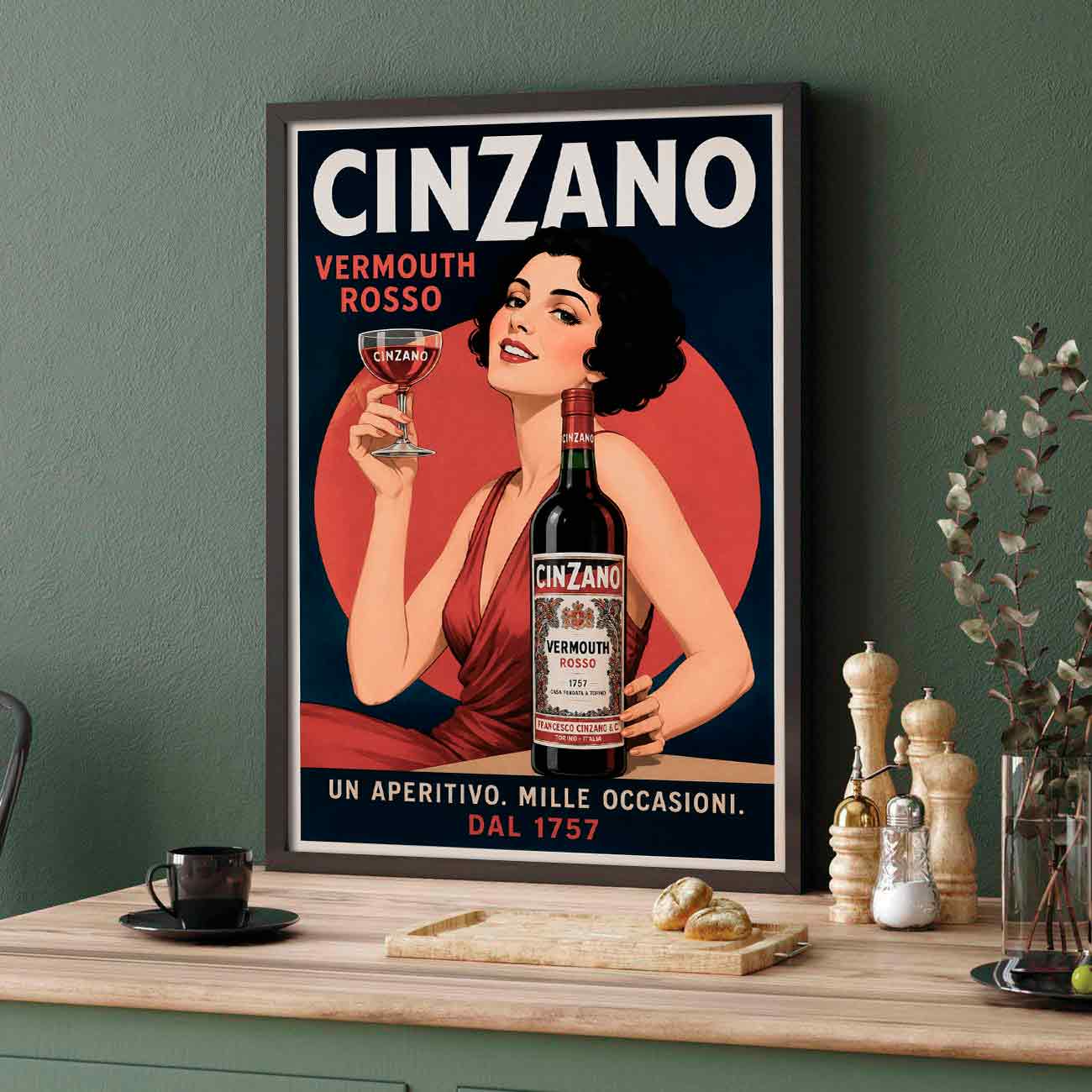 Juliste juomat cinzano LÖ 40×60 50×75-2aaaa