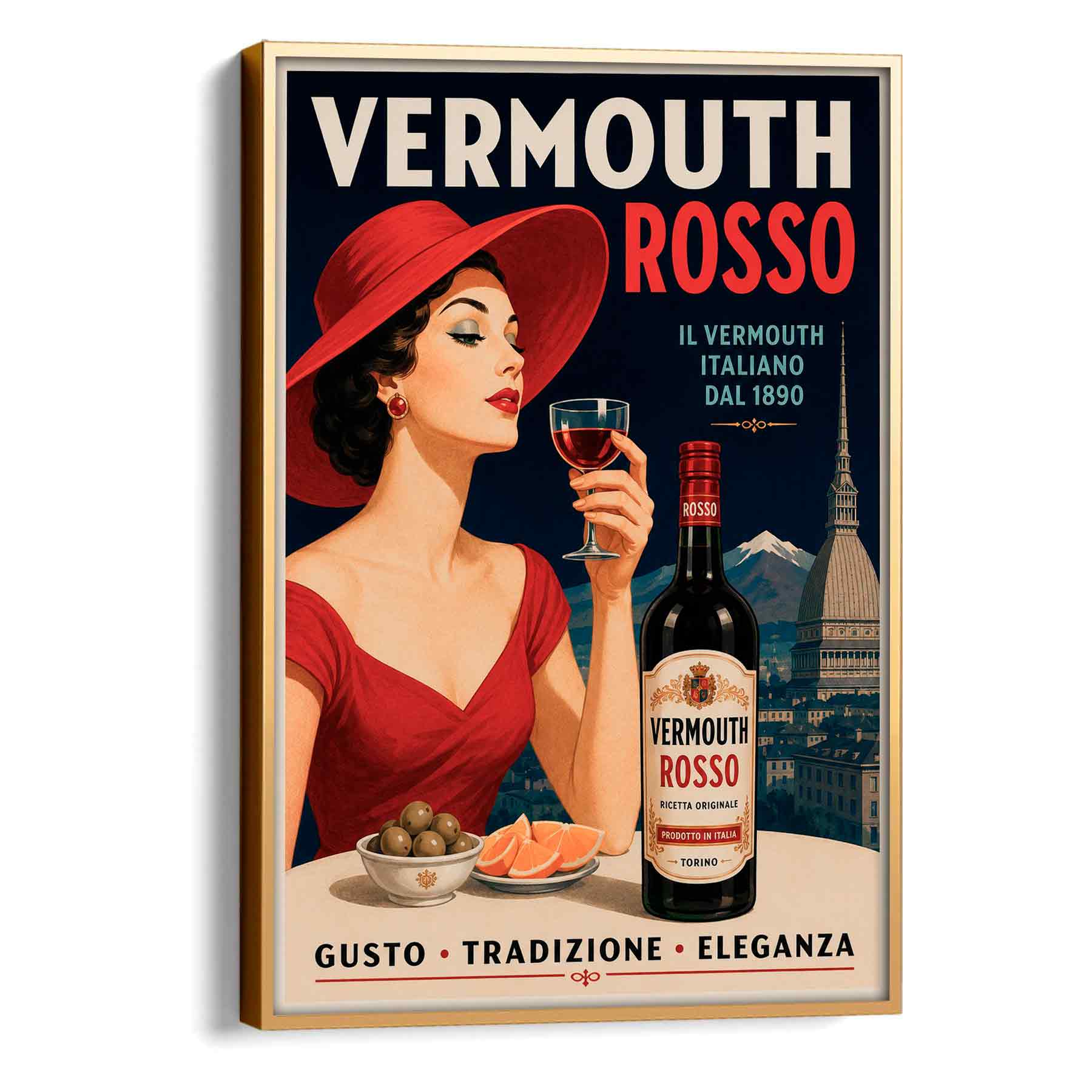 Juliste juomat vermouth LÖ 40×55 50×70-2aa