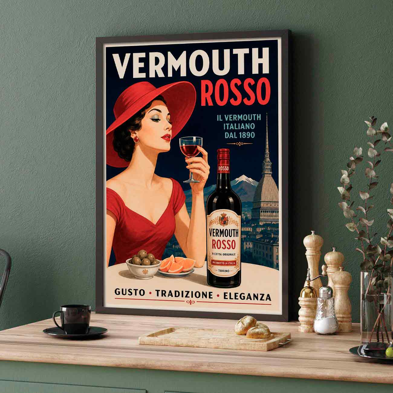 Juliste juomat vermouth LÖ 40×55 50×70-2aaaa