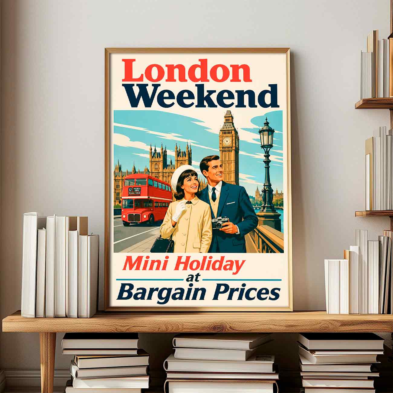 Juliste matkailu London Weekend LÖ 40×55 50x70aaa