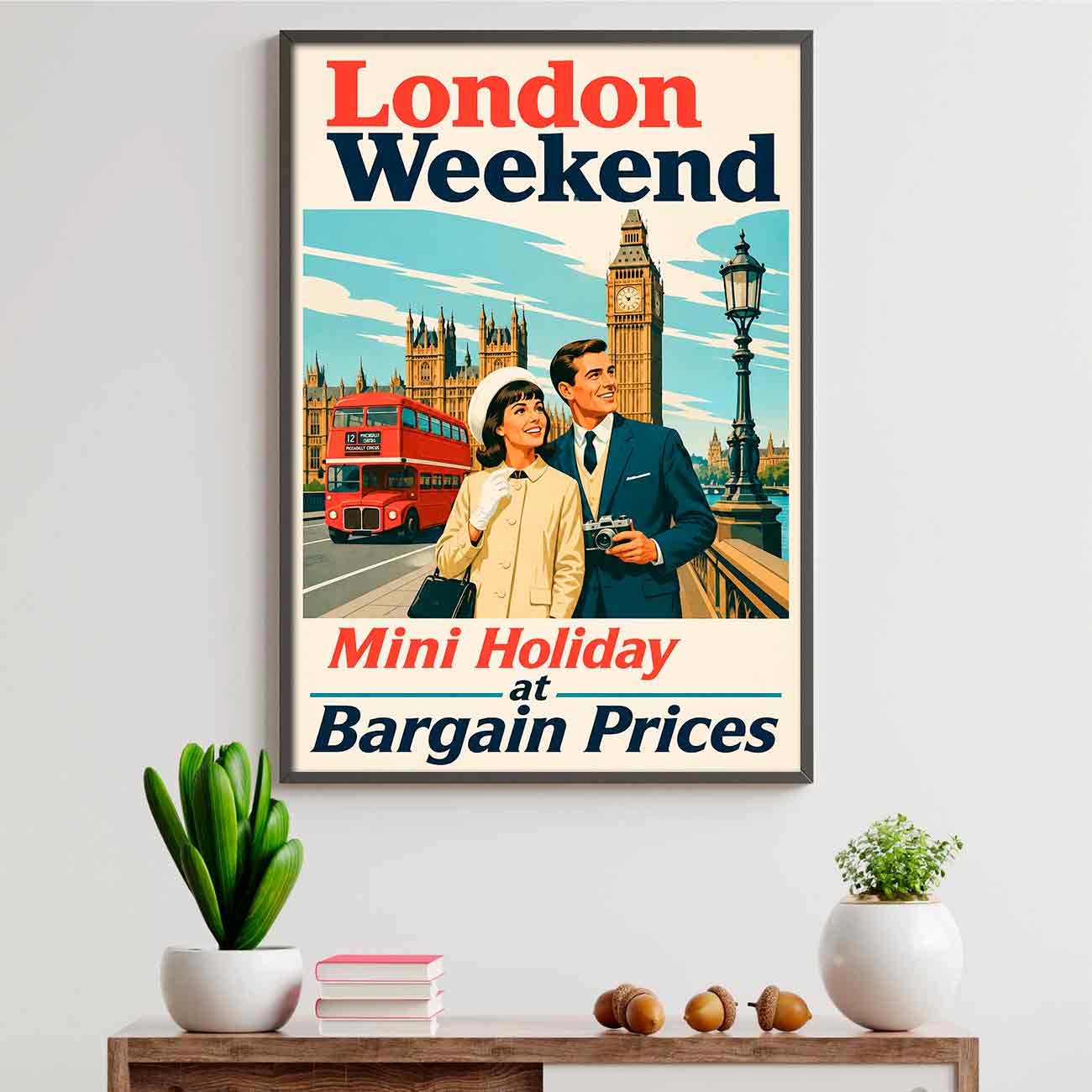 Juliste matkailu London Weekend LÖ 40×55 50x70aaaa