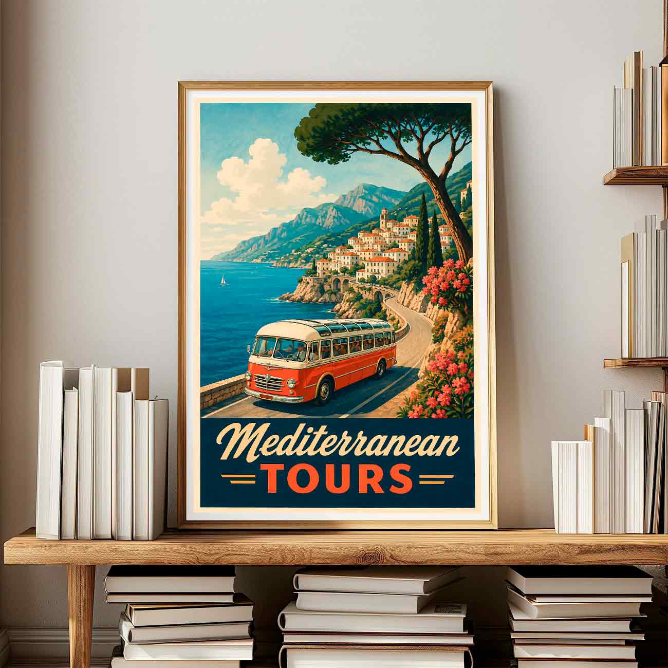 Juliste matkailu Mediterranean Tours LÖ 40×60 50x75aaa