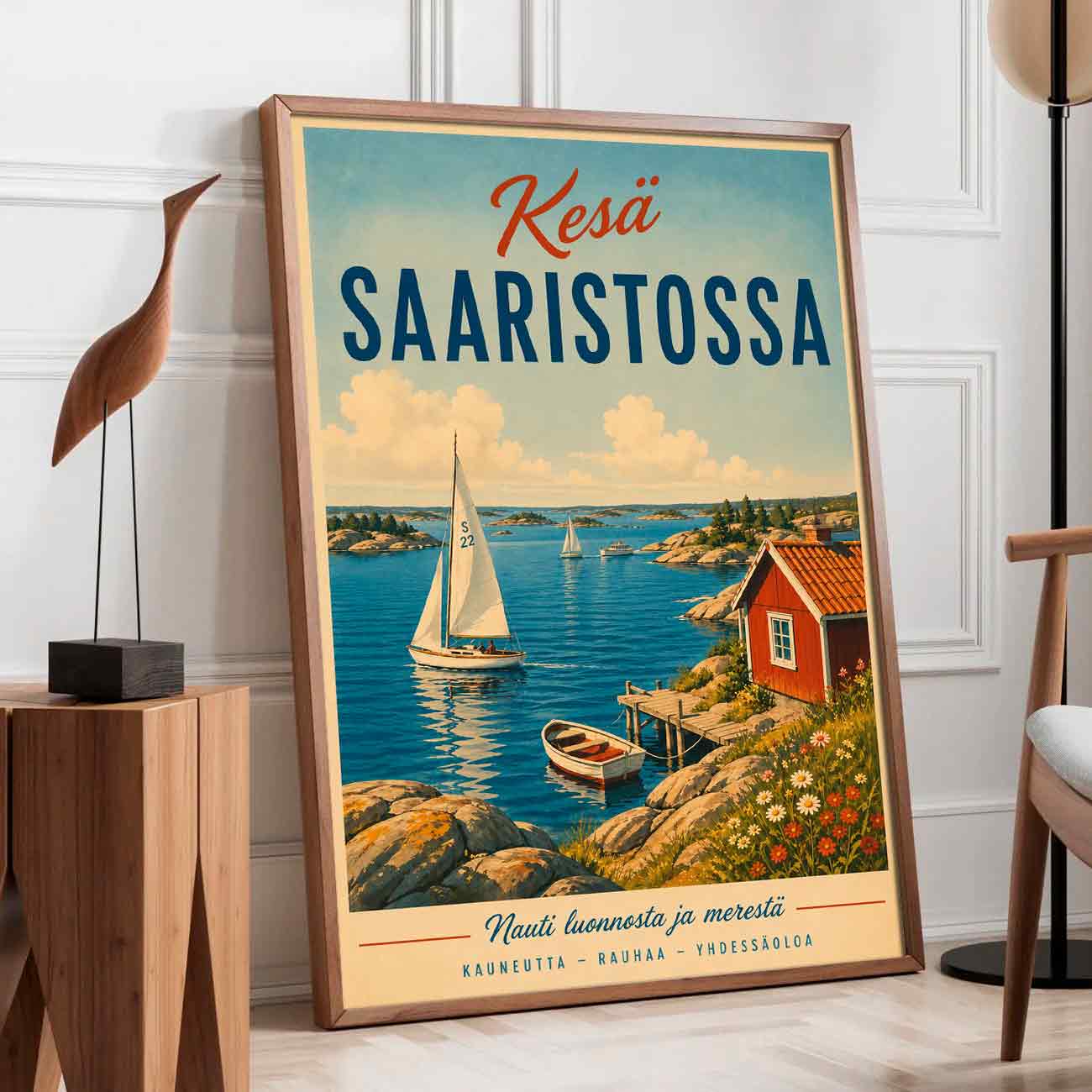Juliste matkailu kesä saaristossa 2 LÖ 50x70 70x100aaa