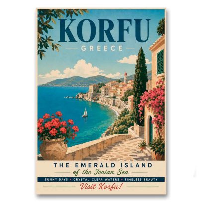 Juliste Korfu - The Emerald Island