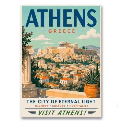 Juliste Athens - The City of Eternal Light