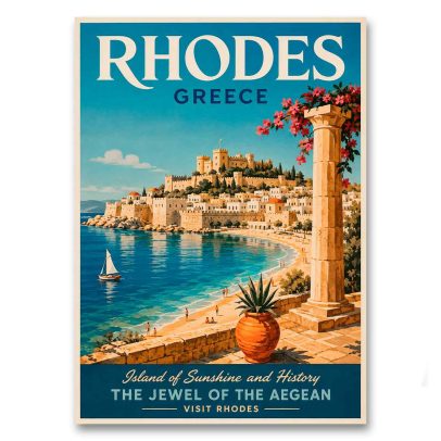 Juliste Rhodes - The Jewel of The Aegean