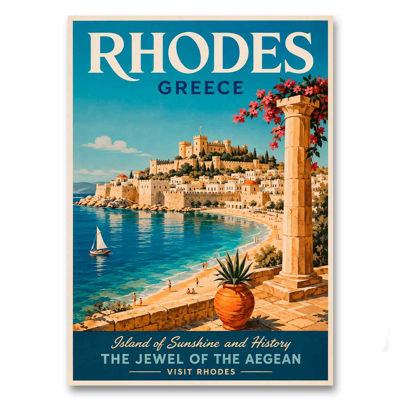 Juliste Rhodes – The Jewel of The Aegean
