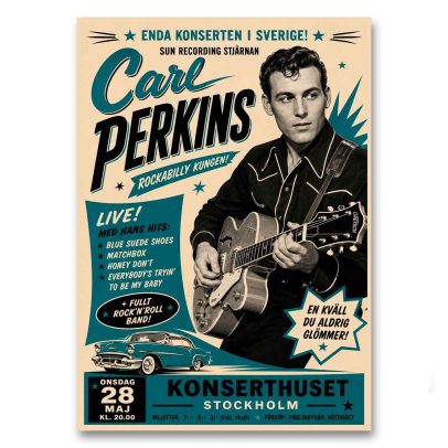 Juliste Carl Perkins - Stockholm