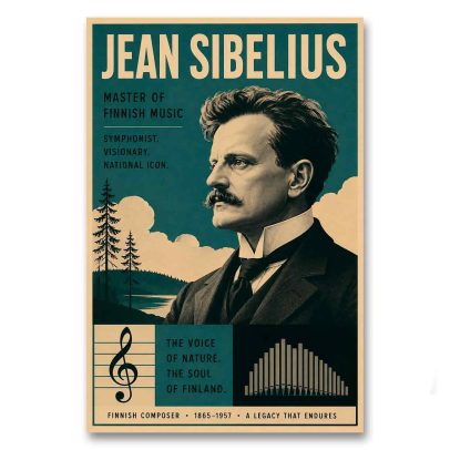 Juliste Jean Sibelius - Master of Finnish Music