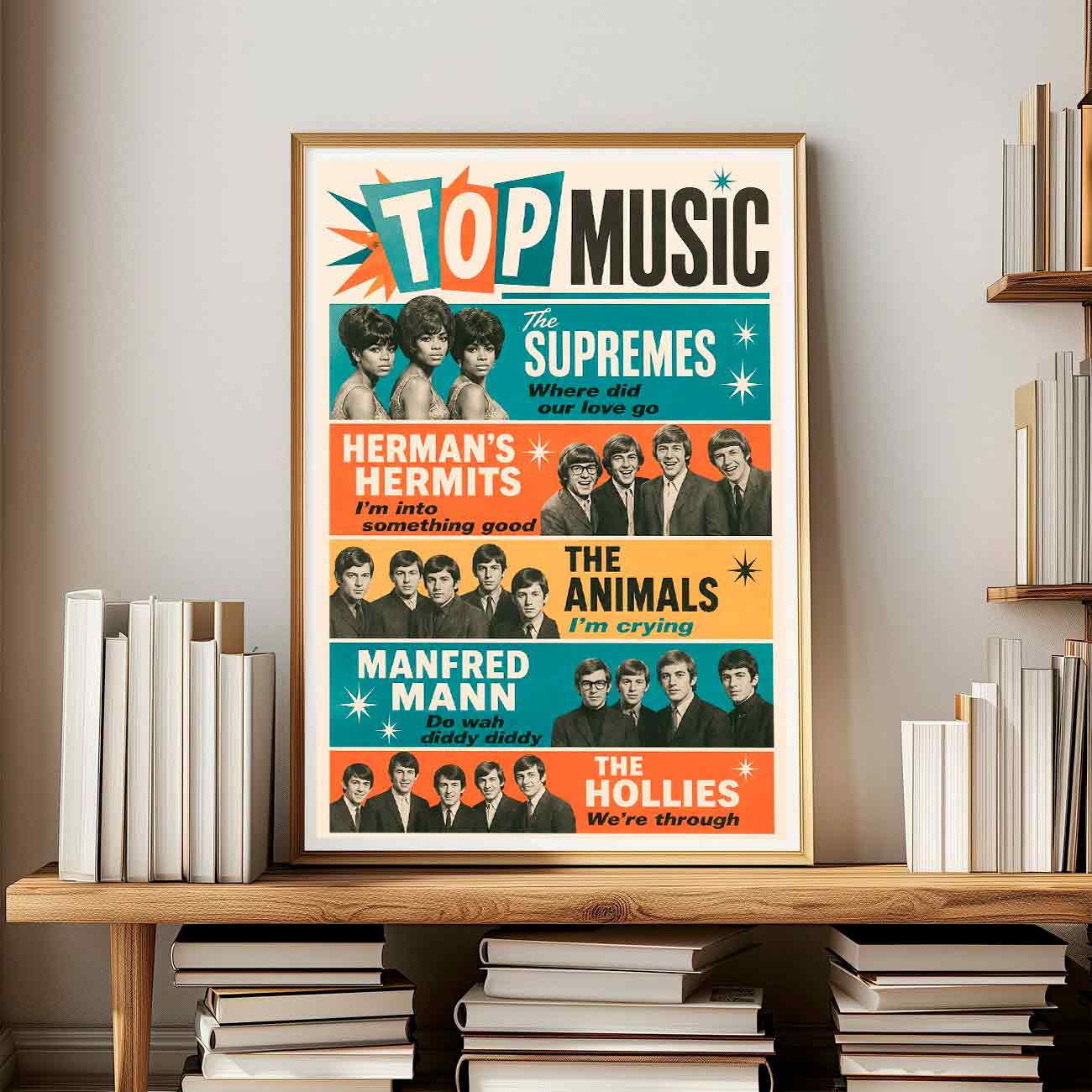 Juliste musiikki Top Music LÖ 40×60 50x75aaa