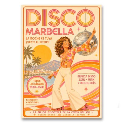 Juliste Disco Marbella - La noche es tuya
