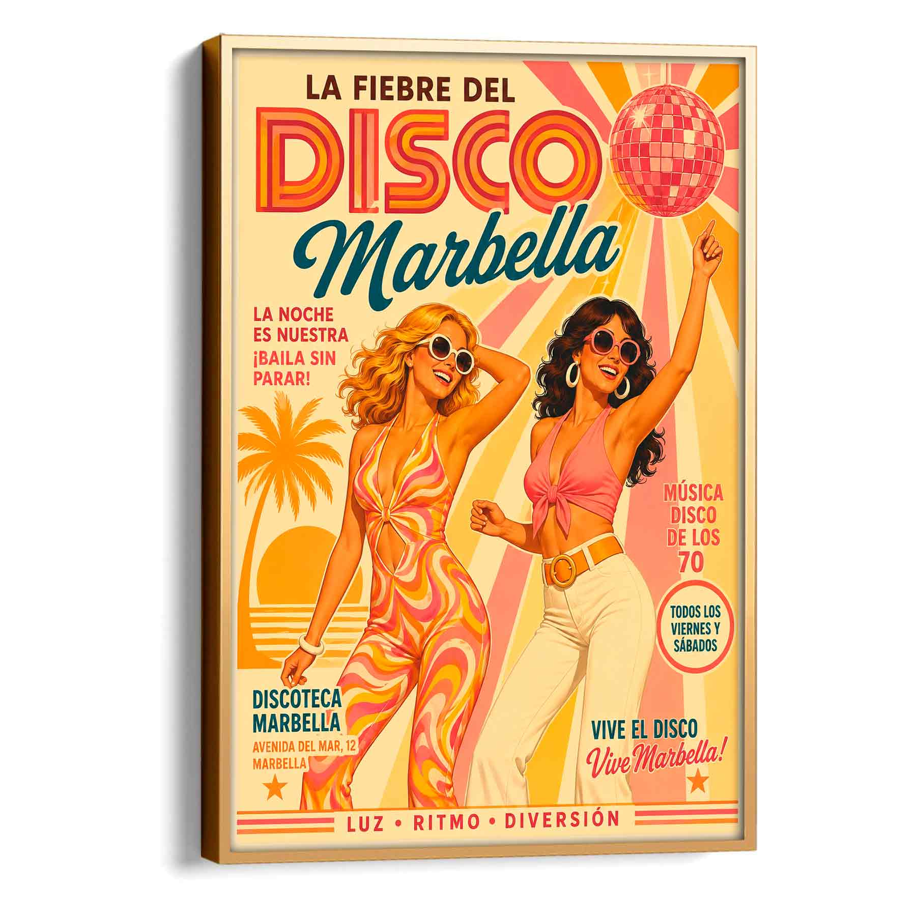 Juliste musiikki disco 1 LÖ 40×55 50×70-3aa