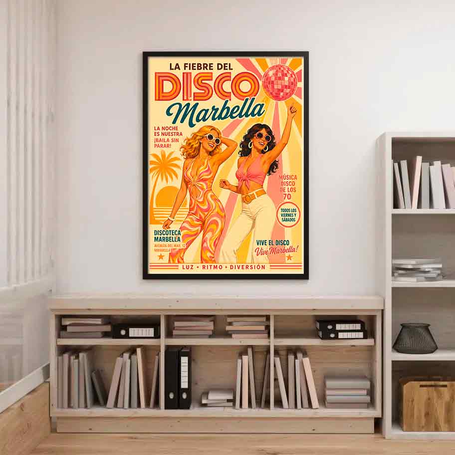 Juliste musiikki disco 1 LÖ 40×55 50×70-3aaaa