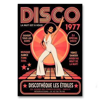Juliste Disco - La nuit est à vous