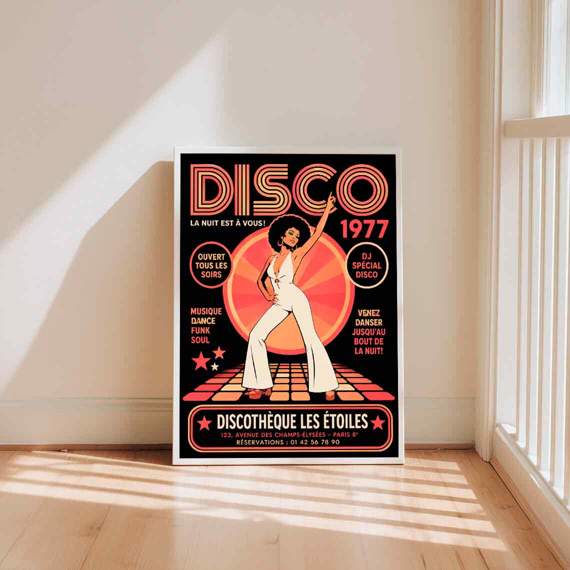 Juliste musiikki disco LÖ 40×55 50×70-1aaa