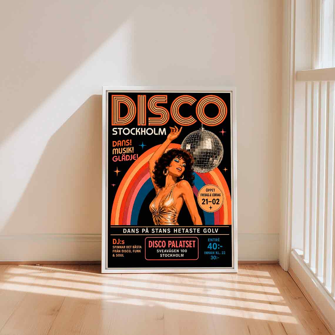 Juliste musiikki disco LÖ 40×55 50×70-3aaa