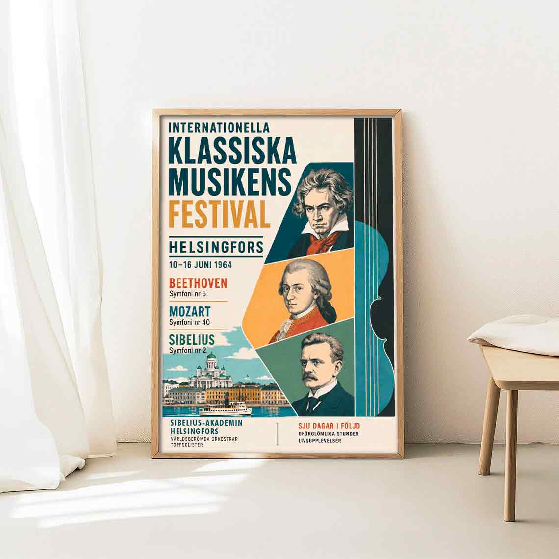 Juliste musiikki klassinen helsinki 1 LÖ 40×55 50×70-2aaa