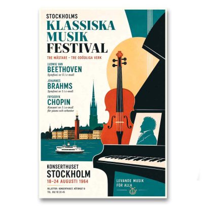 Juliste Stockholms Klassiska musik festival