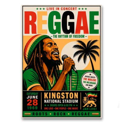 Juliste Reggae - The Rhythm of Freedom