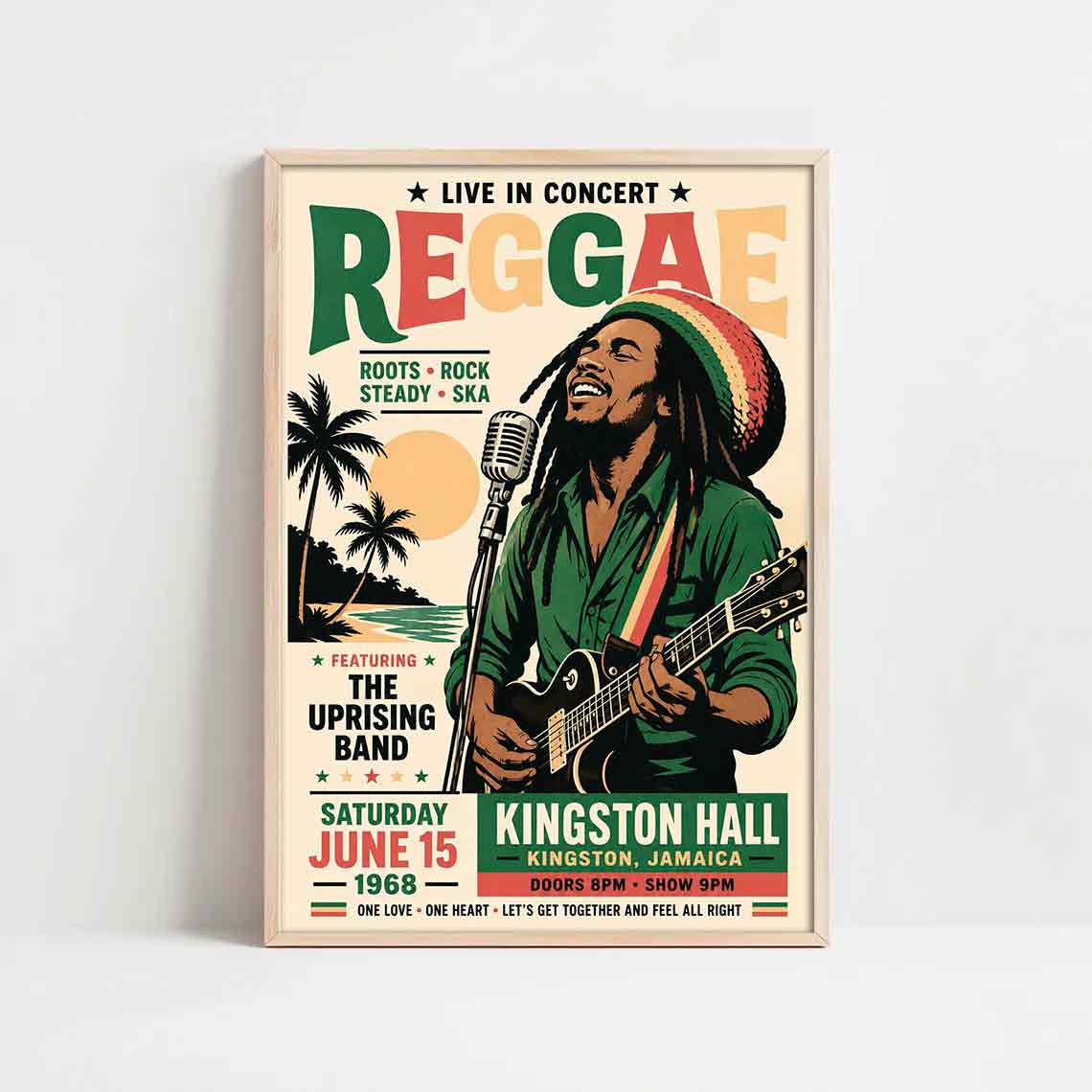 Juliste musiikki reggae LÖ 40×60 50×75-1aa