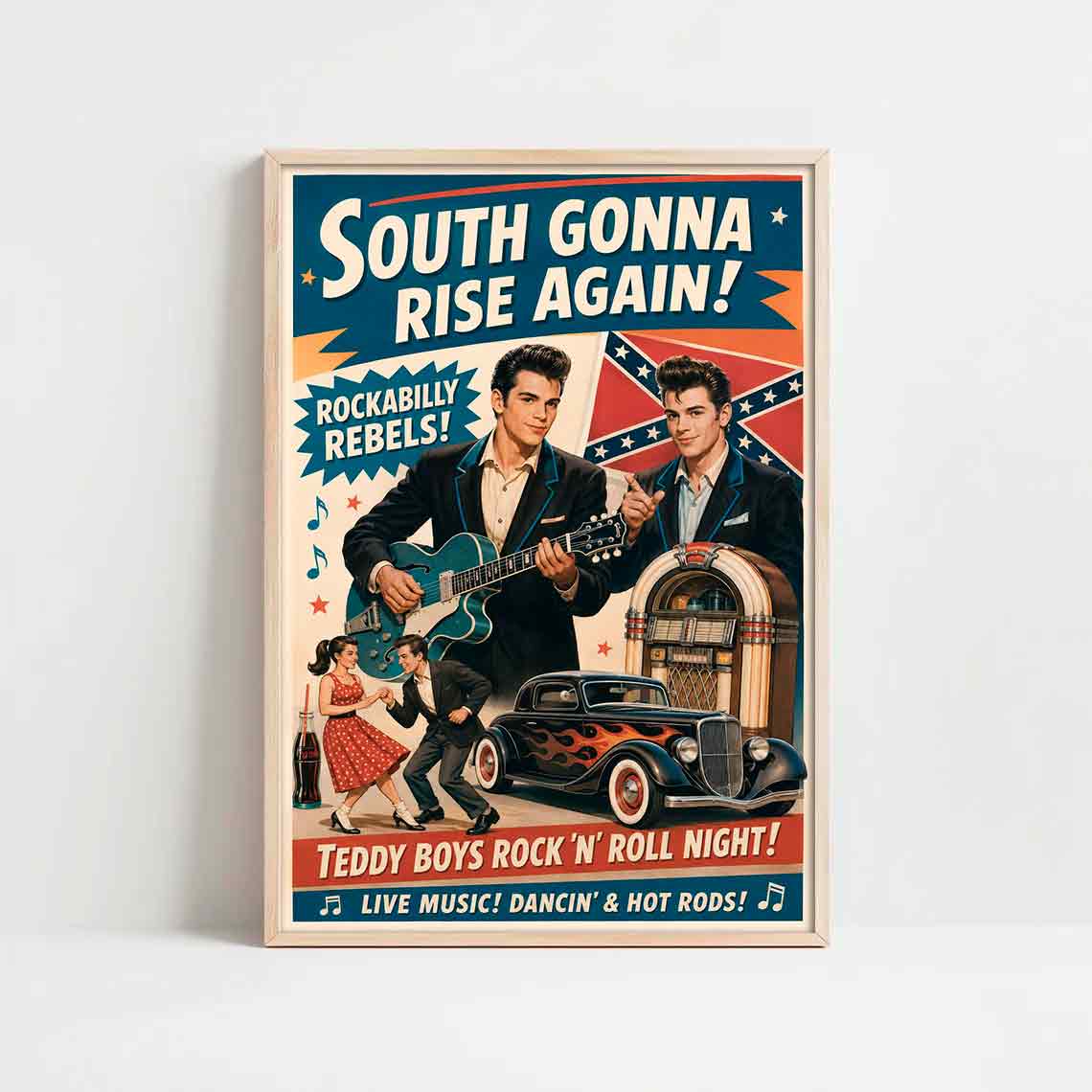 Juliste musiikki south gonna rise again 1 LÖ 40×60 50x75aa