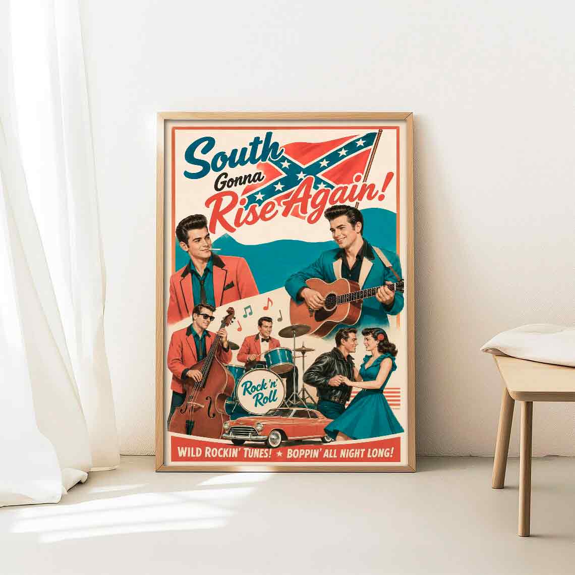 Juliste musiikki south gonna rise again 3 LÖ 40×60 50x75aaa