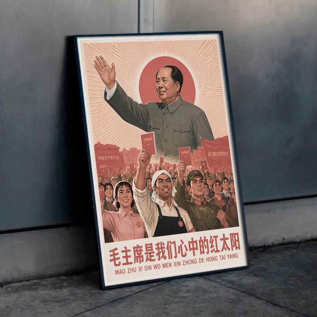 Juliste propaganda Kiina LÖ 40×55 50×70-10aaa