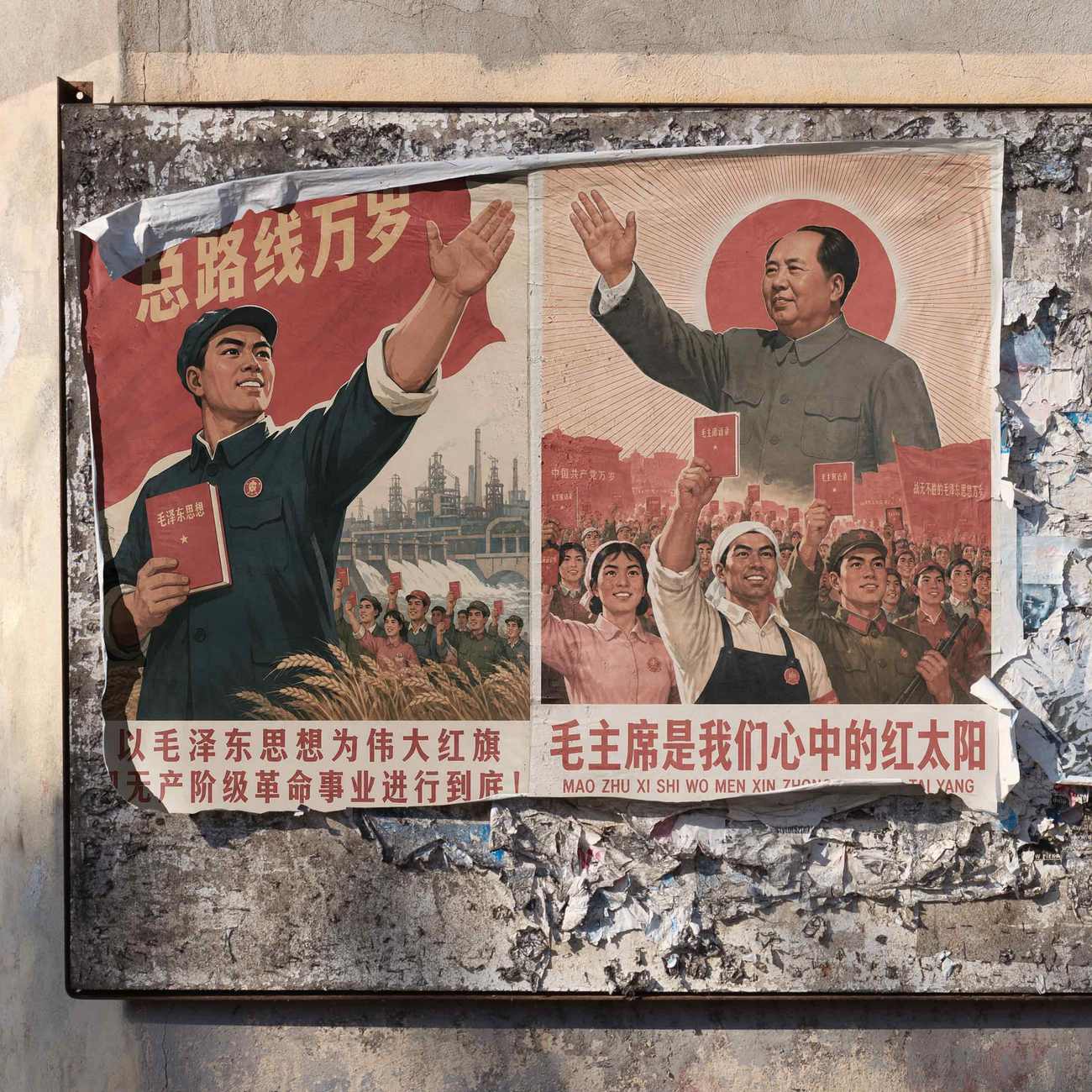 Juliste propaganda Kiina LÖ 40×55 50×70-8aaaaaa