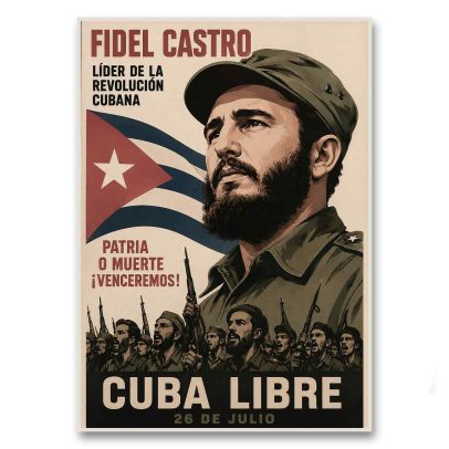Juliste Propagandaa Kuubasta - Cuba Libre