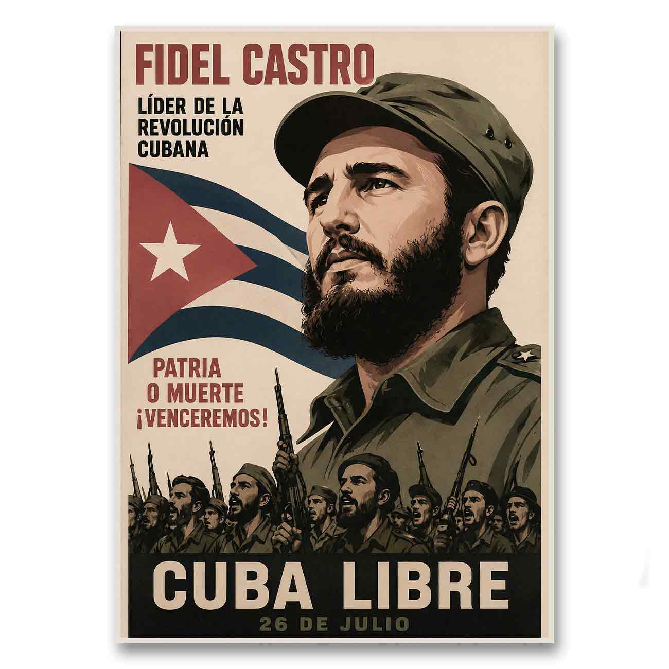 Juliste propaganda Kuuba LÖ 40×55 50×70-2a