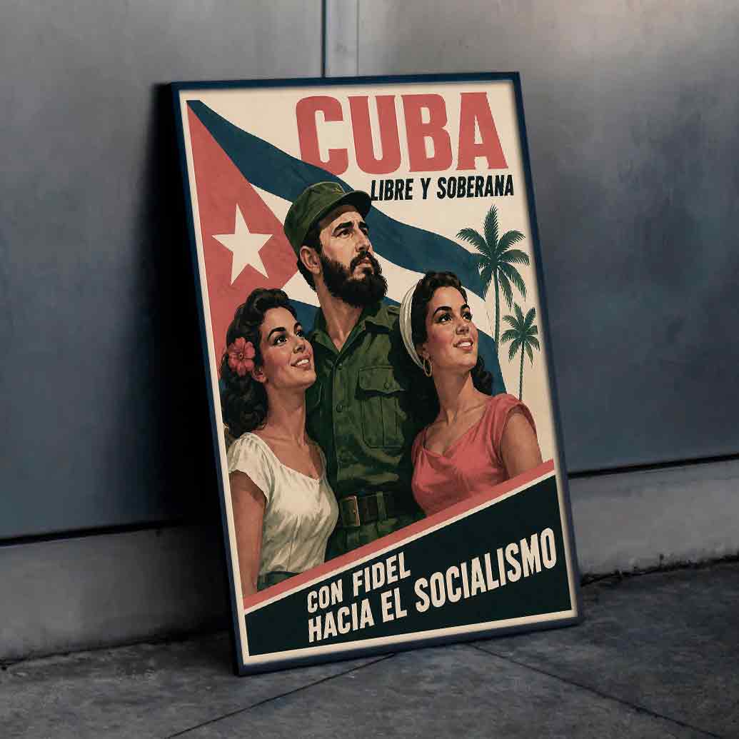 Juliste propaganda Kuuba LÖ 40×55 50×70-4aaa
