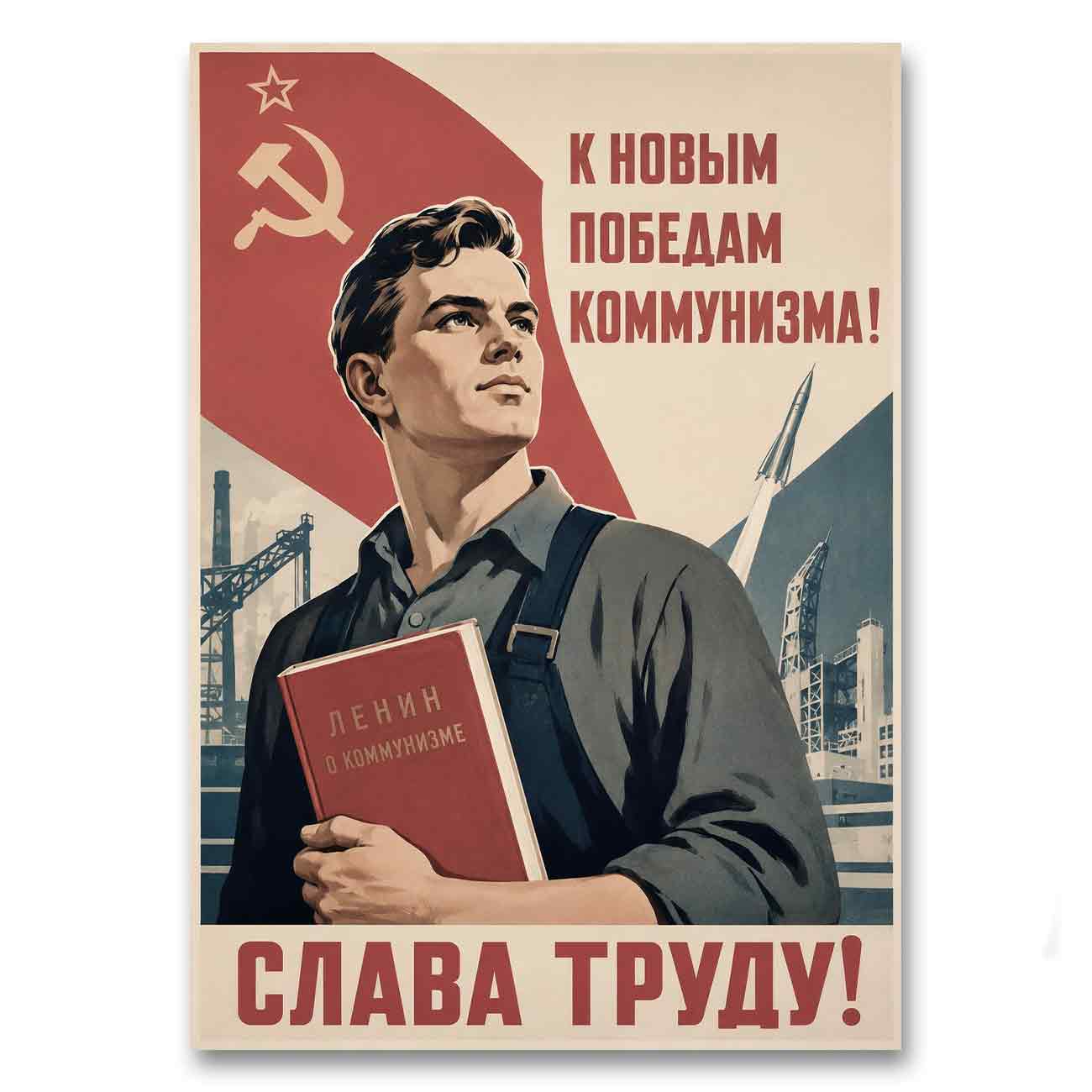 Juliste propaganda Neuvostoliitto LÖ 40×55 50×70-4a